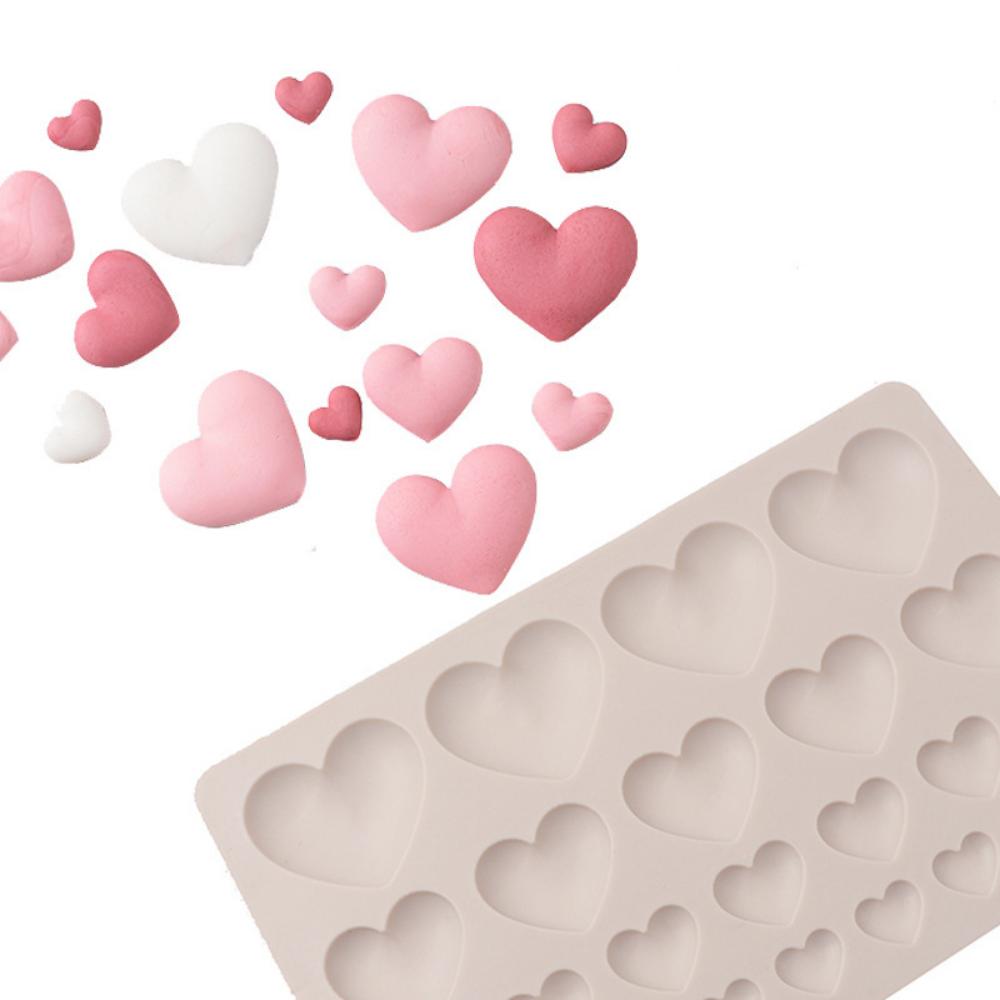 25 силиконовых форм для любви даже размера, тарелка для украшения тарелки с персиковой помадкой, торт ко Дню святого Валентина, сделай сам, шоколад