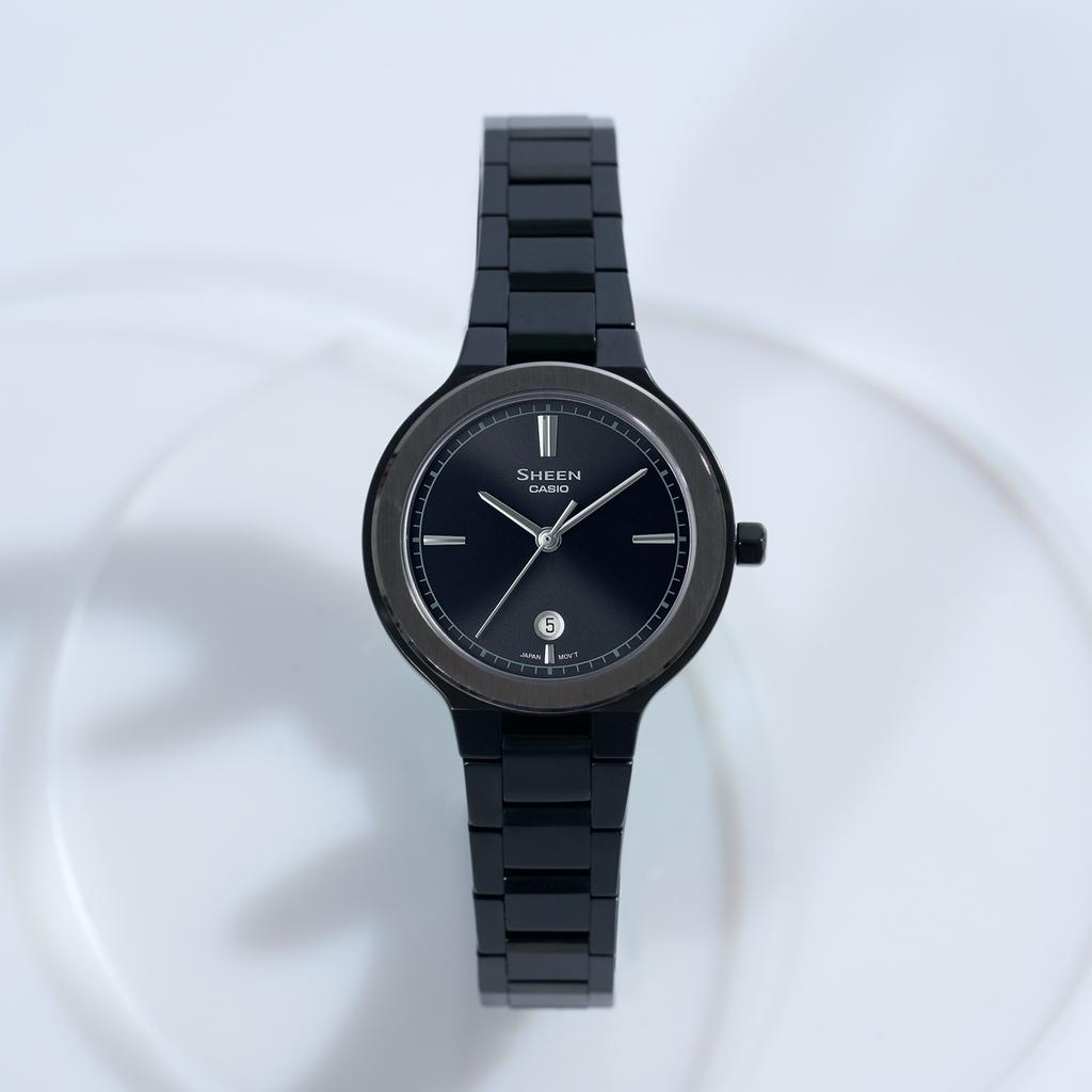 Casio Sheen Women's Stainless Steel 50M Water Resistant Analog Quartz Watch SHE-4559BD-1A