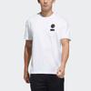 Adidas UB GFX T Slogan Повседневная спортивная дышащая футболка с круглым вырезом и коротким рукавом Мужские топы белые GP0855
