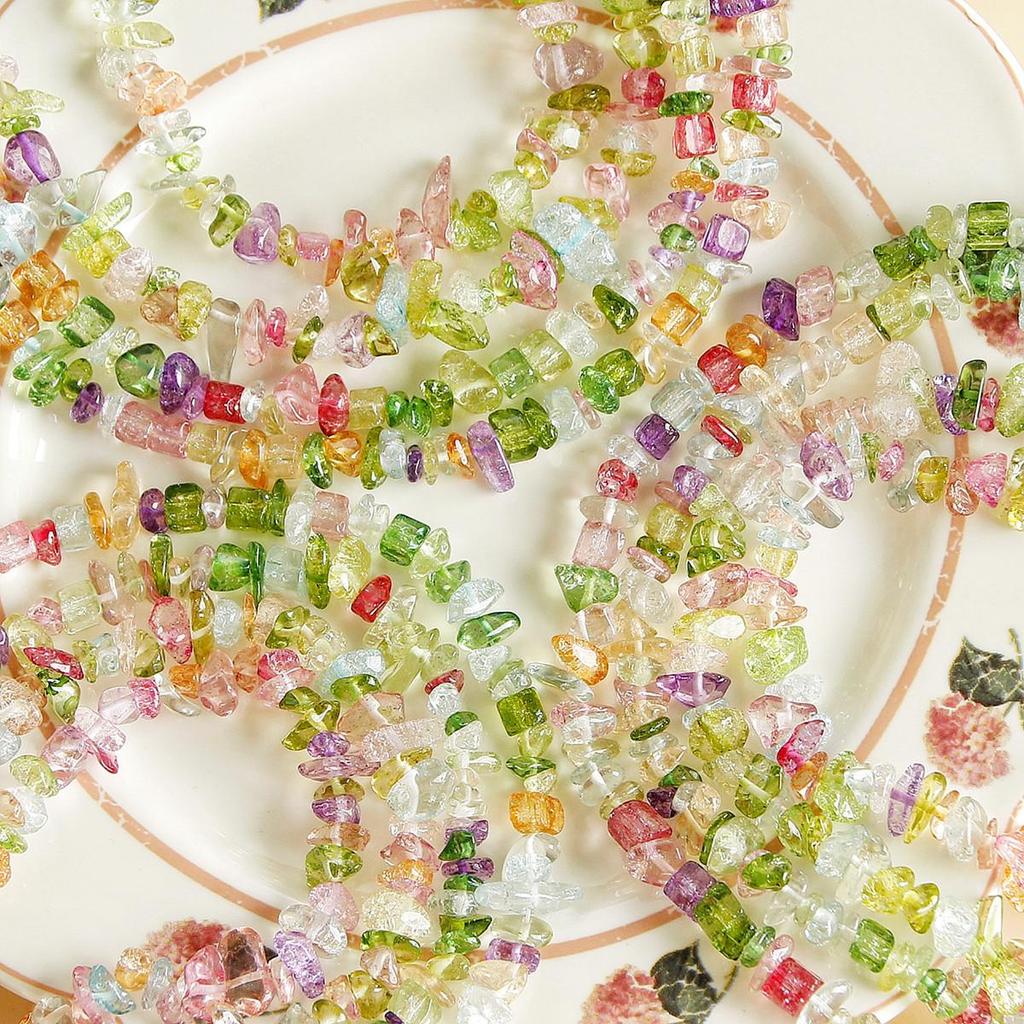 Colorful Natural Crushed Stone Beads for DIY Necklaces & Bracelets