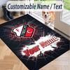 Custom Text Printed Rug FC Utrecht Non Slip Floor Carpet For Home Room Decor
