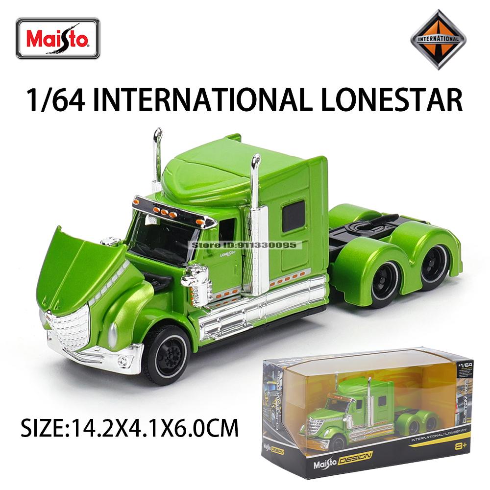 XOM4 Maisto 1:64 International Mercedes-Benz MACK Anthem Trailer model simulation car model alloy car toy male collection gift