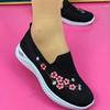 Women Sneakers Mesh Breathable Floral Comfort Mother Shoes Soft Solid Color Fashion Female Footwear Lightweight