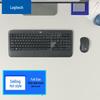 Беспроводной комплект клавиатуры и мыши Logitech