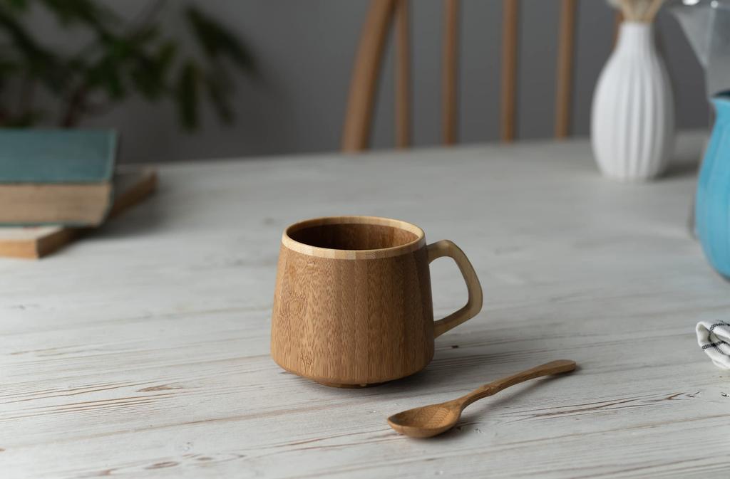 RIVERET French Mug + Spoon (Brown)