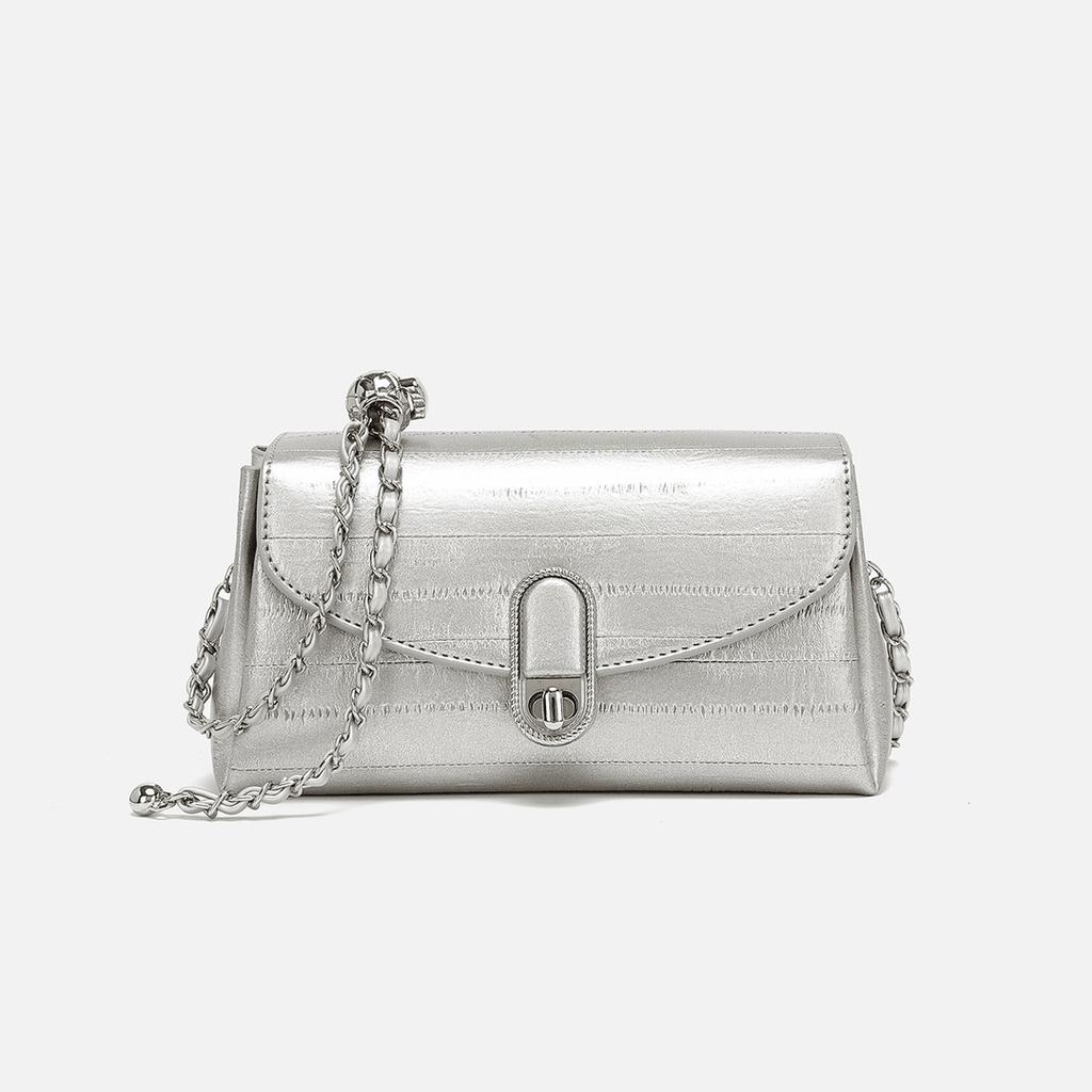 Высококачественная маленькая сумка с золотыми бусинами на цепочке, сумка-ниша, женская сумка на одно плечо, сумка через плечо, универсальная маленькая квадратная сумка, повседневная сумка-подушка