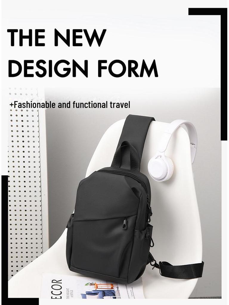 Высококачественная сумка через плечо на груди: Стильная водонепроницаемая повседневная сумка через плечо для мужчин и женщин