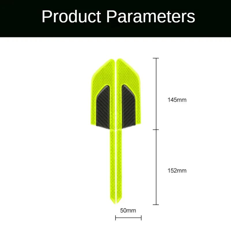 2 шт./компл. светоотражающая лента для безопасности грузовика, защитная лента для двери автомобиля, полосы для предотвращения столкновений, безопасные наклейки на отражатель