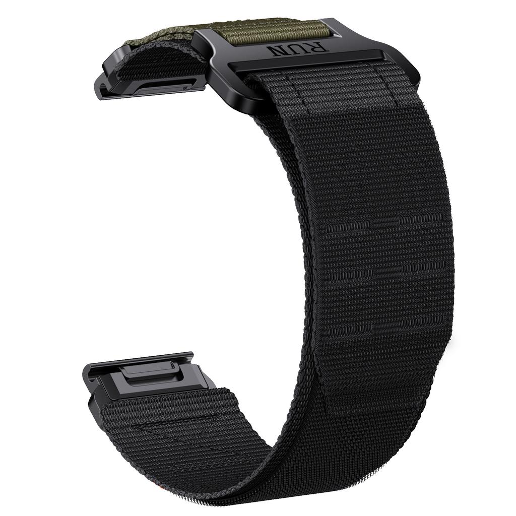 22 26 мм Нейлоновый ремешок Garmin с петлей и быстросъемными креплениями для часов Fenix5 5Plus 6 6Pro 7Pro Instinct 965 Ремешок для часов Fenix5X 6X 7X