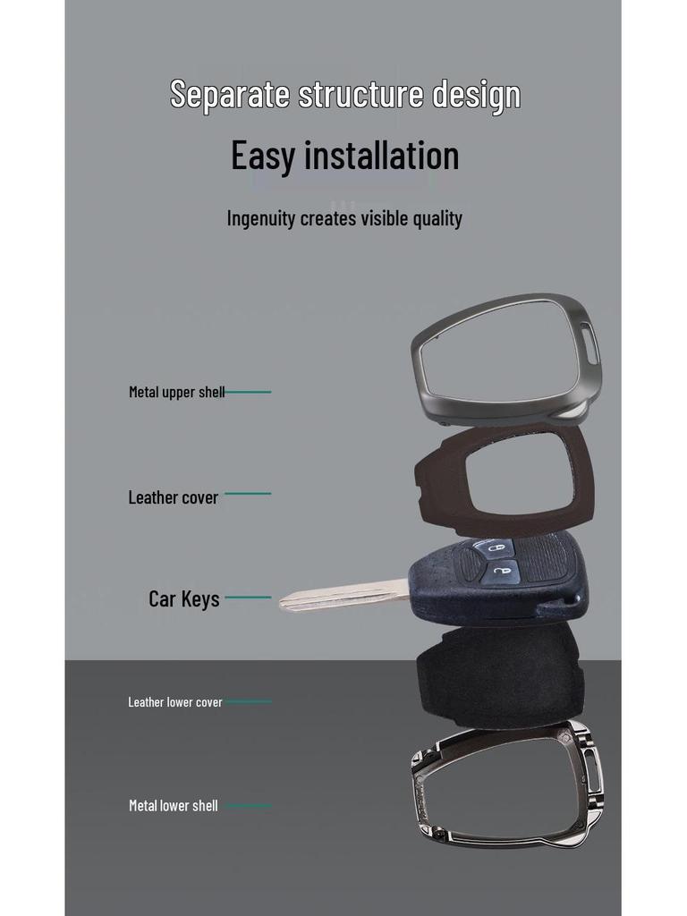 Крышка для прямого ключа Dodge - Металлическая оболочка Ku Bird, Винтажный пульт, Полный комплект с пряжкой для мужчин/женщин