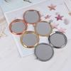 Vintage Alloy Compact Pocket Mirror Folded Makeup Cosmetic Mirror Magnifying
