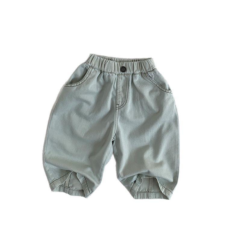 Детские свободные джинсы широкого кроя на весну/лето 2025 – модный корейский стиль для мальчиков и девочек