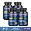 Coconut charcoal capsules, 1000 mg per serving, high content of natural coconut charcoal extract.