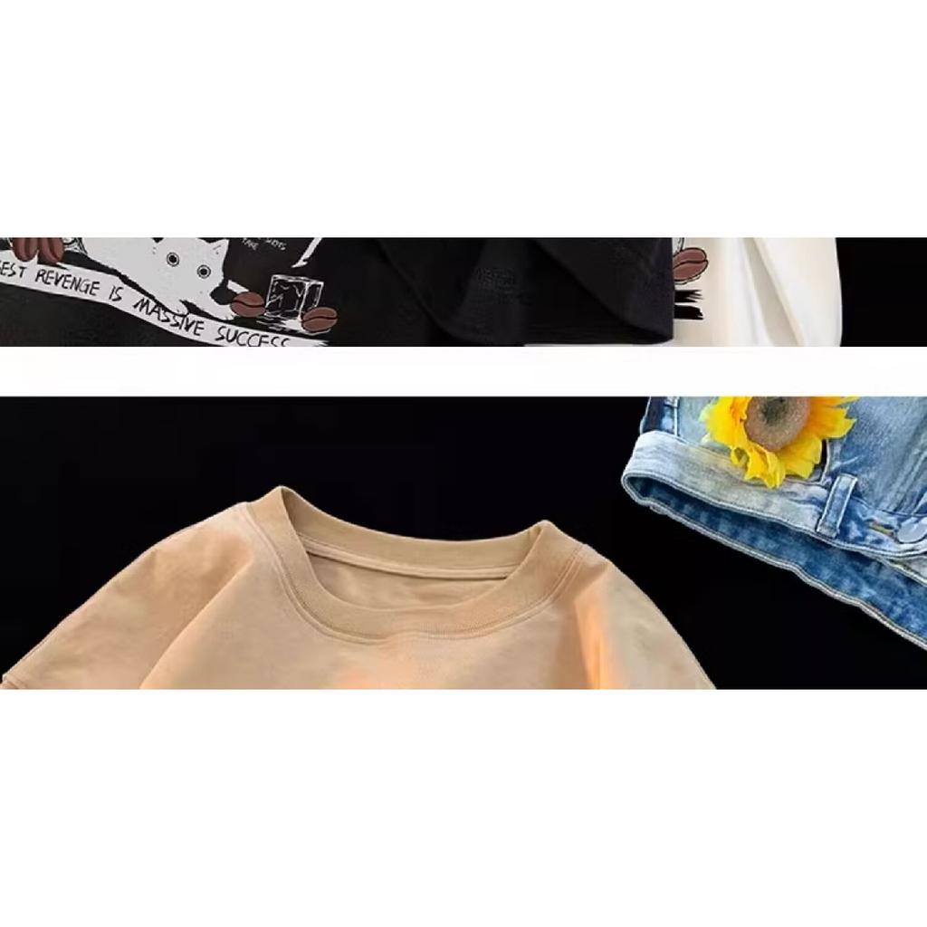 New Short-Sleeved T-shirt Men's Summer Korean Style Trendy Simple Half Sleeve Top Hong Kong Style Loose Casual Fashion Brand T-shirt