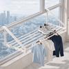 Space Saving Clothes Drying Rack Wall Mounted Hanging Clothes Rack Shoe Rack  for Balcony