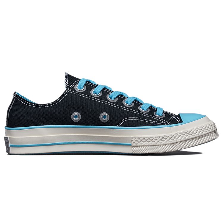 Converse 1970-е Chuck 70 Chuck Taylor All Star Повседневные низкие парусиновые кеды Унисекс Кроссовки Черные Синие 171936C