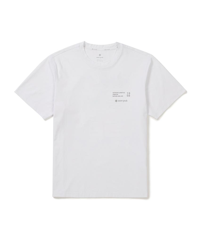 SNOWPEAK APPAREL Отражающая футболка с коротким рукавом, быстросохнущая (S25Mmtts18) белый