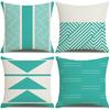 Home Furnishings Linen Cushion Covers Nordic Plaid Linen Cushion Covers Sofa Cushion Covers