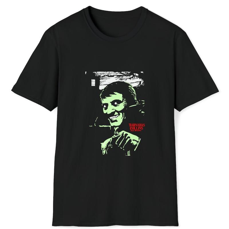 Barnabas Collins Dark Shadows Jonathan Frid Horror Vampire Tshirt
