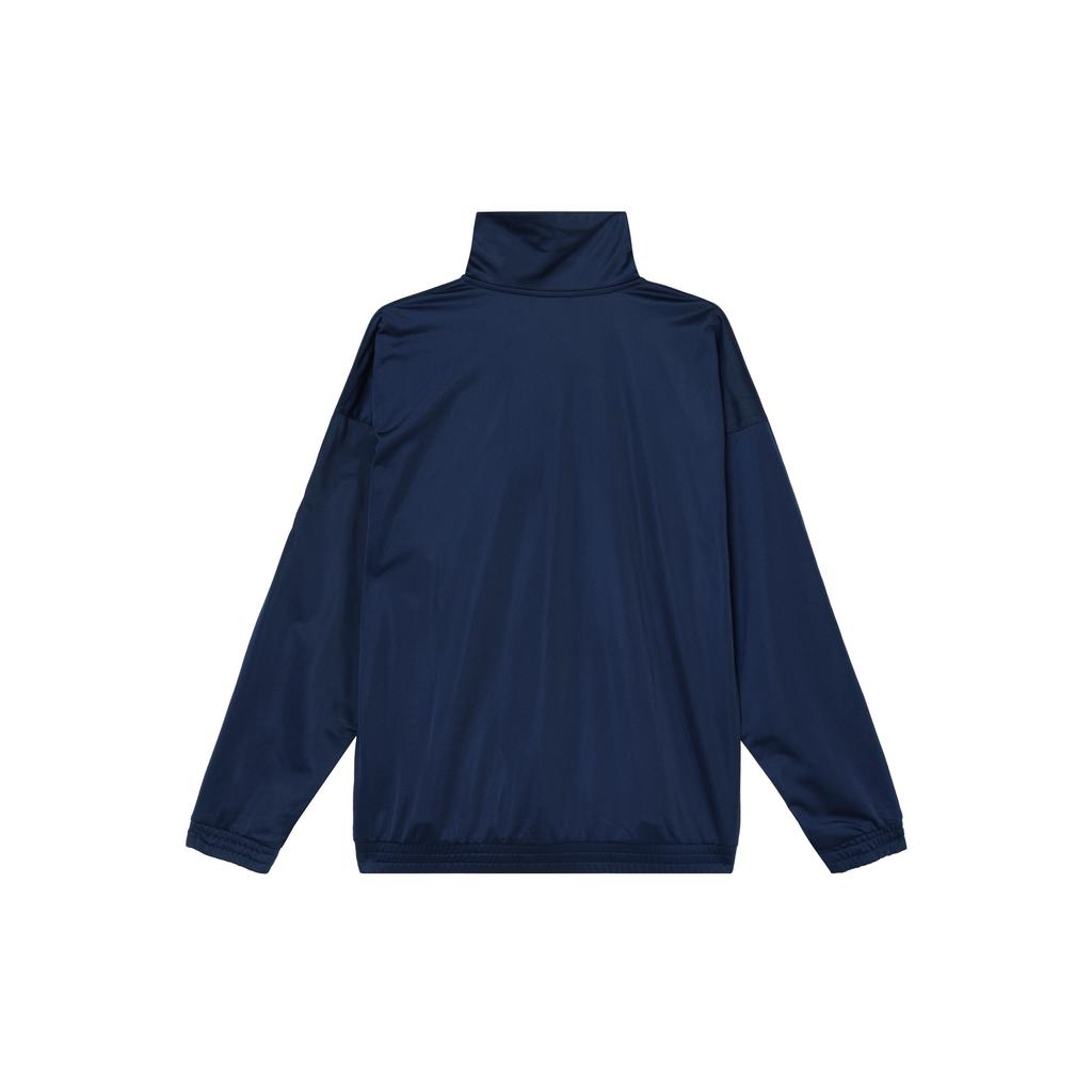 Adidas Оригинальная мягкая и удобная куртка в стиле ретро с длинным рукавом из серии Trefoil, универсальная спортивная полосатая куртка унисекс, цвет темно-индиго JL8398