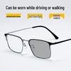 Premium Photochromic Progressive Multifocal Reading Glasses with Anti-Blue Light, UV Protection, and Pure Titanium Frames