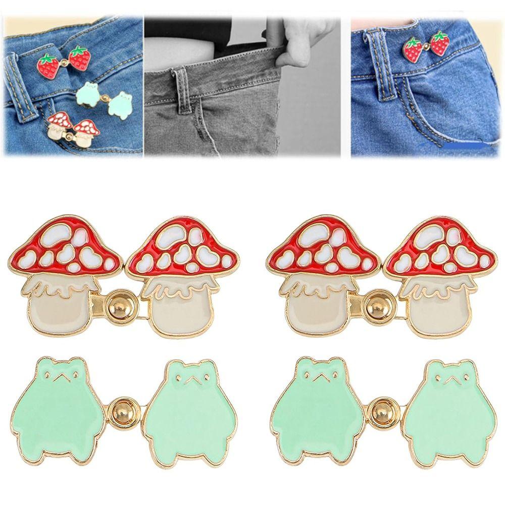 3Pairs Replacement Jeans Buttons Repair Kit Pants Pins Durable No-Sewing Metal Button Jeans