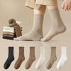 Мужские осенне-зимние теплые спортивные однотонные носки с плюшевой подкладкой и толстой резинкой для волос