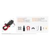 SucceBuy 2in D-Ring Shackle Hitch Receiver with Trailer Hitch Lock Pin Towing Accessories for Trucks Off-Road Vehicle Recovery