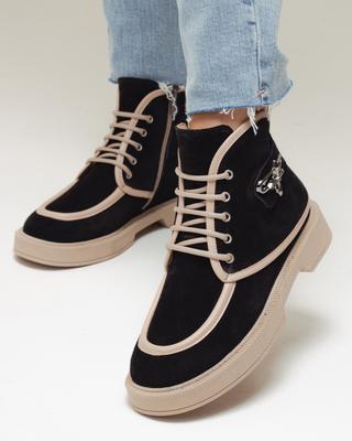 Ботинки 5001001 36 черные замша