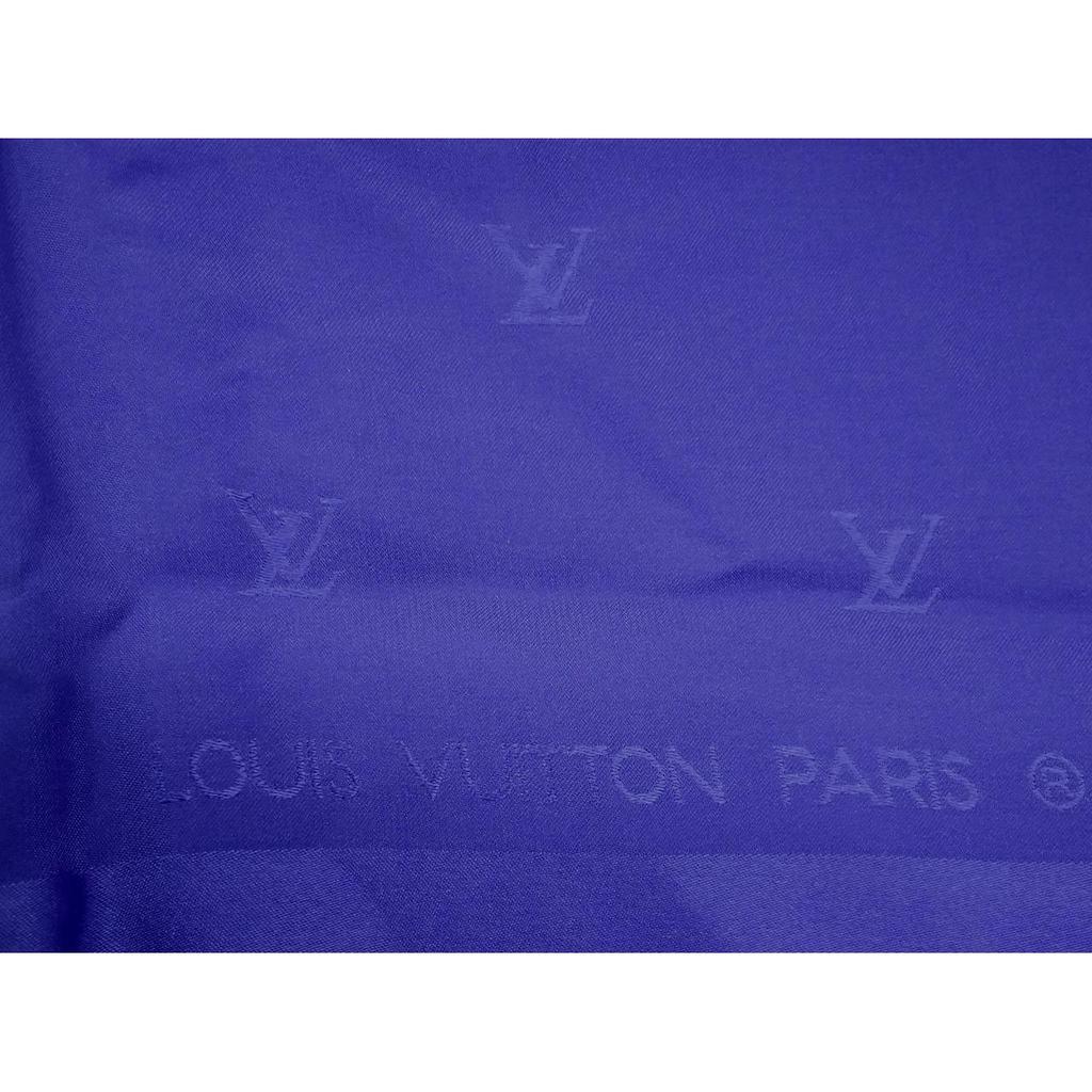 Б/у Шарф LOUIS VUITTON 100% Шелк Синий