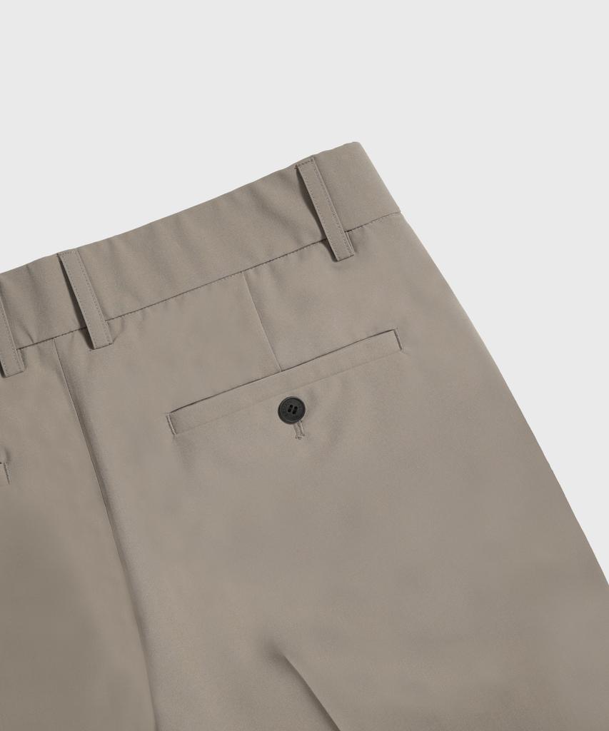 LEMAIN SECOND Minimal Tapered Hidden Banding Slacks [Beige]