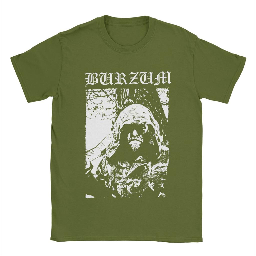 Мужская футболка Burzum Awesome Хлопковые футболки с коротким рукавом Футболка с круглым вырезом Одежда Большой размер