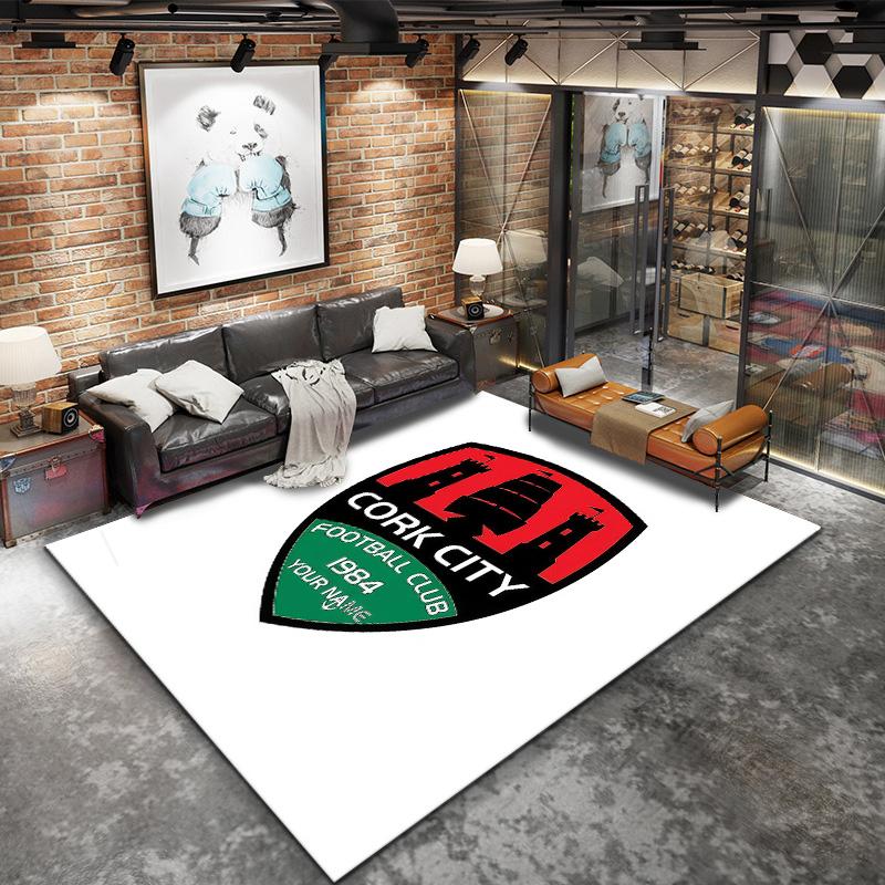 Cork City F Custom Name Carpet Rug For Living Room Bedroom Home Sofa Decoration Kids Play Nonslip Floor Mat