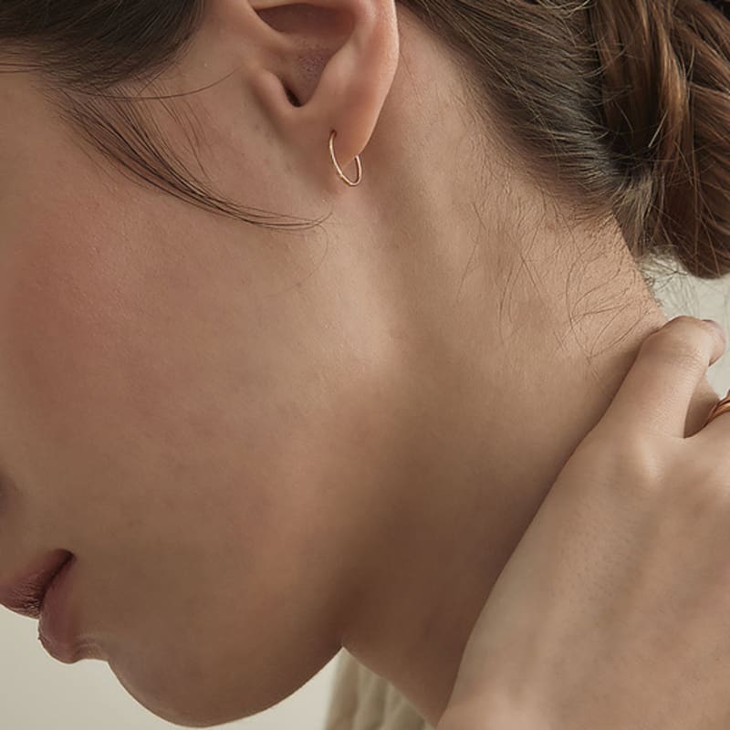 Own Essential Ring Earrings (S, M, L / 14k gold)