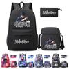 3pcs/set Anime Backpack for Boys Girls Light Weight Bags Hildren Schoolbag Student Kawaii Backpack Back To School