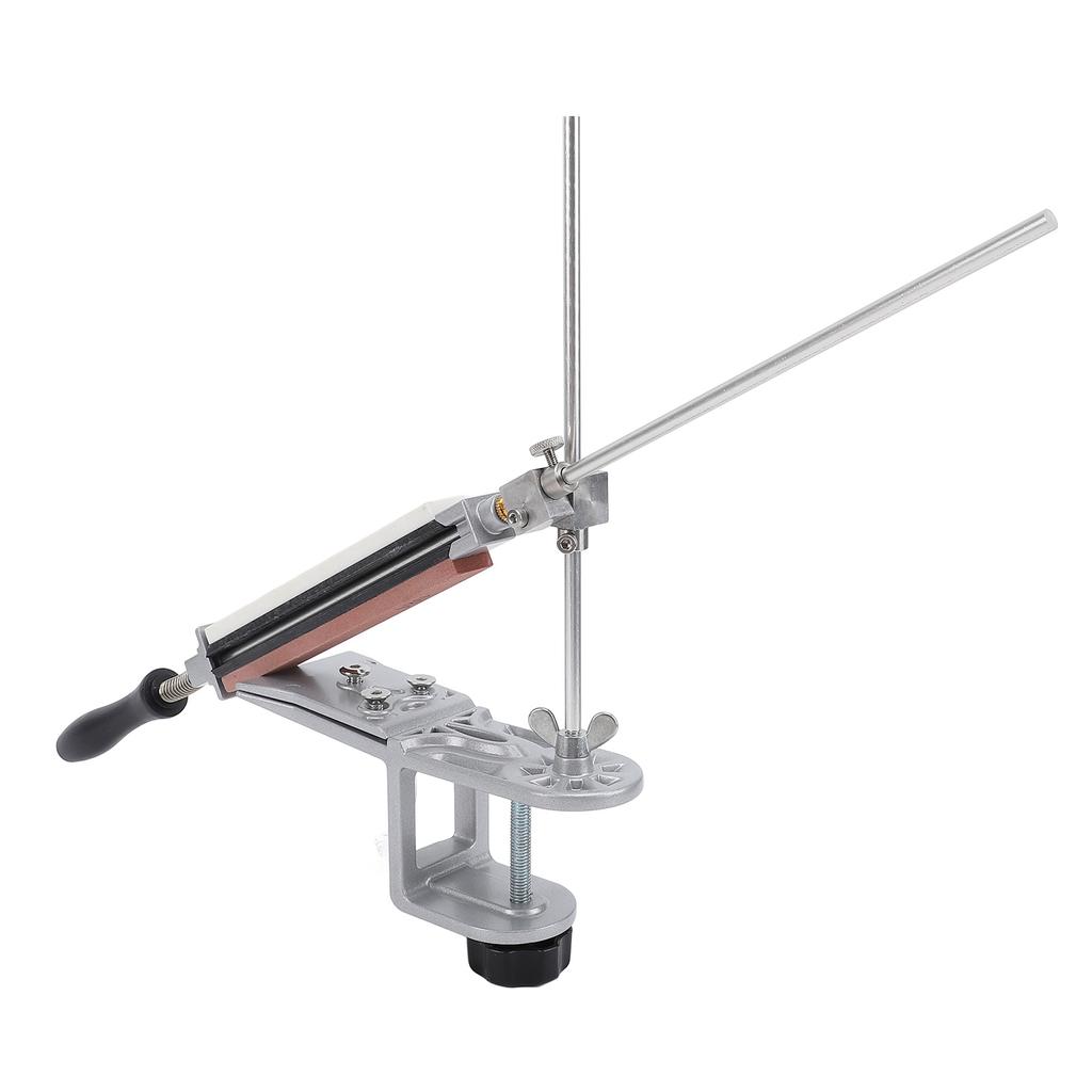 Точилка с фиксированным углом и 6 точильными камнями Стальной универсальный набор инструментов для заточки для кухонного шеф-поварского ножа