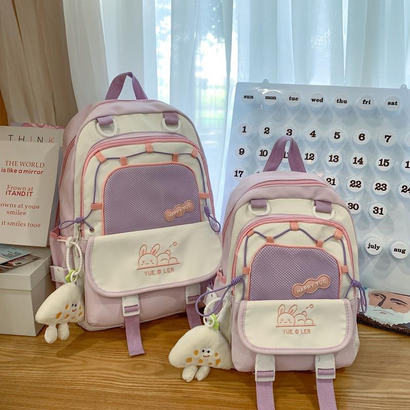 Школьный рюкзак большой вместимости Новый студенческий стиль Студентка колледжа Повседневный школьный рюкзак Модный дорожный Ученик средней школы