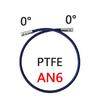 6AN PTFE Нейлон Нержавеющая сталь Плетеная Турбина Маслоподающая Трубка Линия Давление Нержавеющий Удаленный Датчик Турбокомпрессора Тефлоновый Шланг