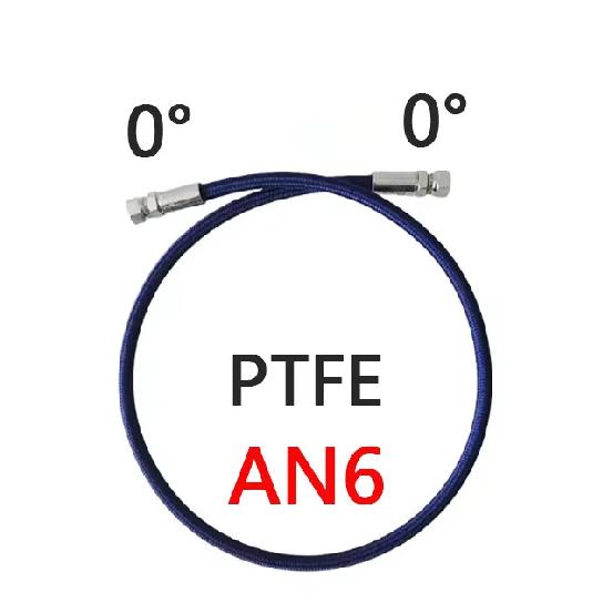 6AN PTFE Нейлон Нержавеющая сталь Плетеная Турбина Маслоподающая Трубка Линия Давление Нержавеющий Удаленный Датчик Турбокомпрессора Тефлоновый Шланг