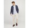 Jack & Jones Summer Half Placket Linen Long Sleeve Shirt