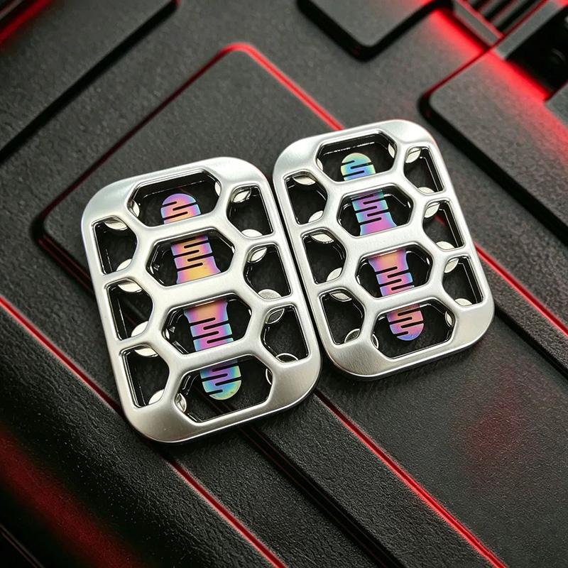 Magnetic Tuning Fork Unlimited Pushing Slider E Metal Fingertip Push Cards Fidget Spinner Adults Stress Relief Fidget Toy