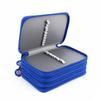 ZJchao 72pcs Colors Pencil Case Pen Bag Pouch Large Capacity Multi Layer Pencil Organizer Blue