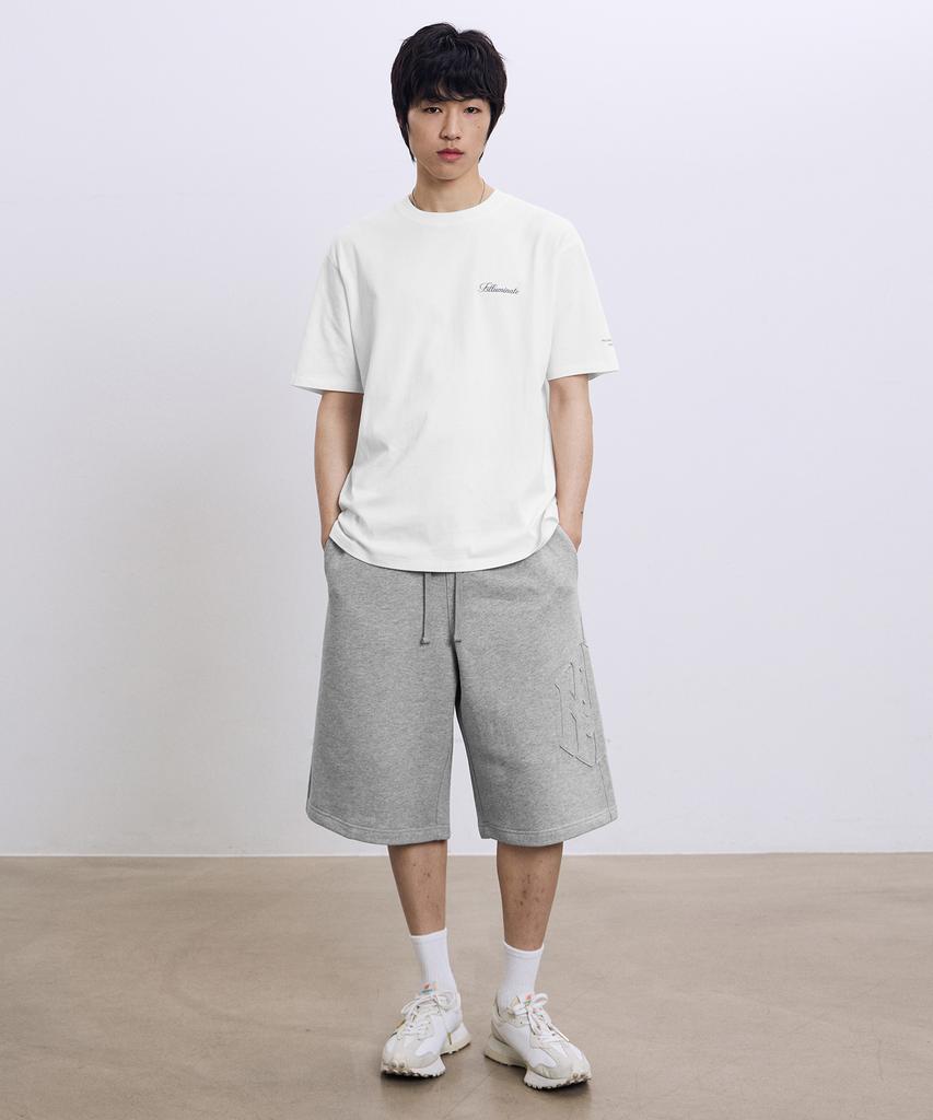 FILLUMINATE Kapital Applique Sweat Shorts - Melange Grey