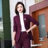 Women's Autumn Fashion Professional Suit Jacket Pants Two Piece Elegant Casual Blazer Coat Trousers Set