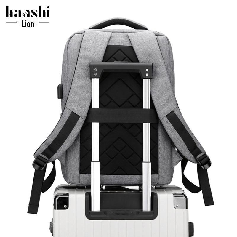 High-End Men's Waterproof Travel Backpack with Laptop Compartment – Large Capacity Business & School Bag
