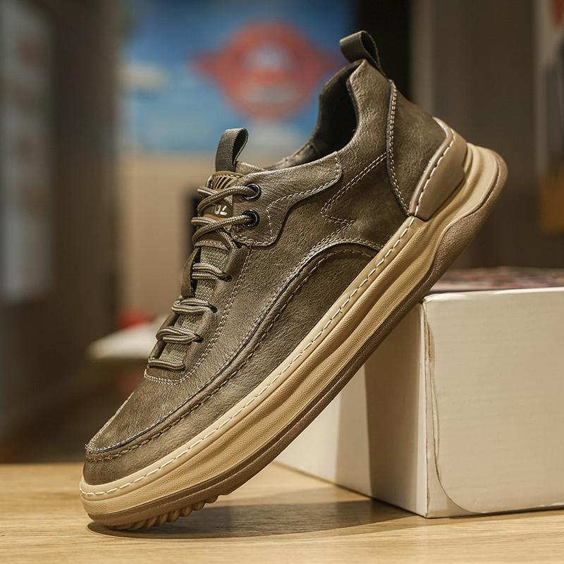 Мужские кроссовки Кожаная повседневная обувь