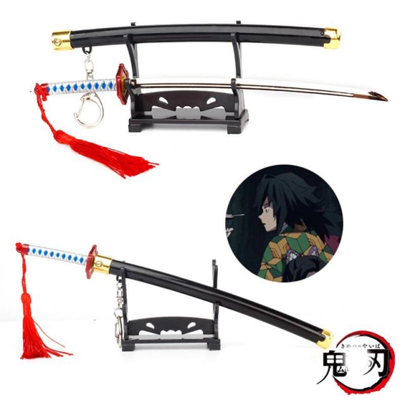 Аниме Demon Slayer Kimetsu no Yaiba Agatsuma Zenitsu косплей ножны ножны брелок меч модель оружия дети подарок на праздник игрушки