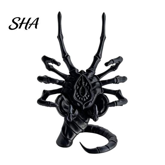 Novelty Birthday Presents Sci-Fi Horror Theme Phone Holder, 3D Printed Unique Desk Ornament, Desktop Organizer Accessory Creative Stable PLA Stand for