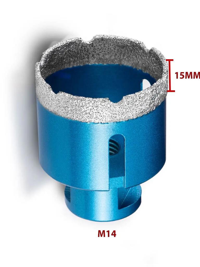 1 шт. 6-70 мм резьба M14 алмазные сухие вакуумные паяные сверлильные коронки для керамогранита коронки гранита мрамора кольцевые пилы инструменты