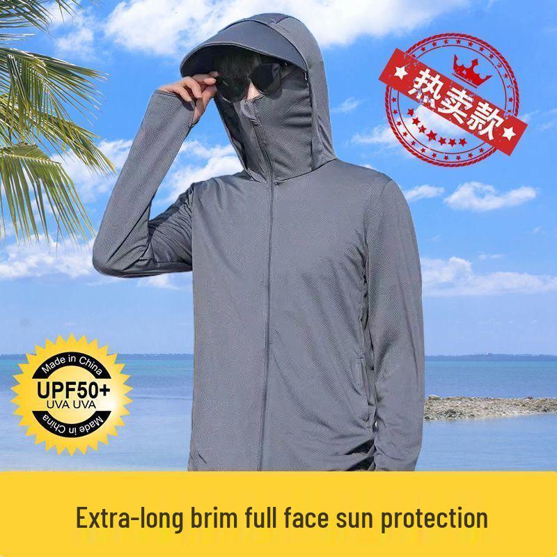 Unisex Lightweight Quick-Dry UV Protection Ice Silk Sports Jacket for Outdoor Activities